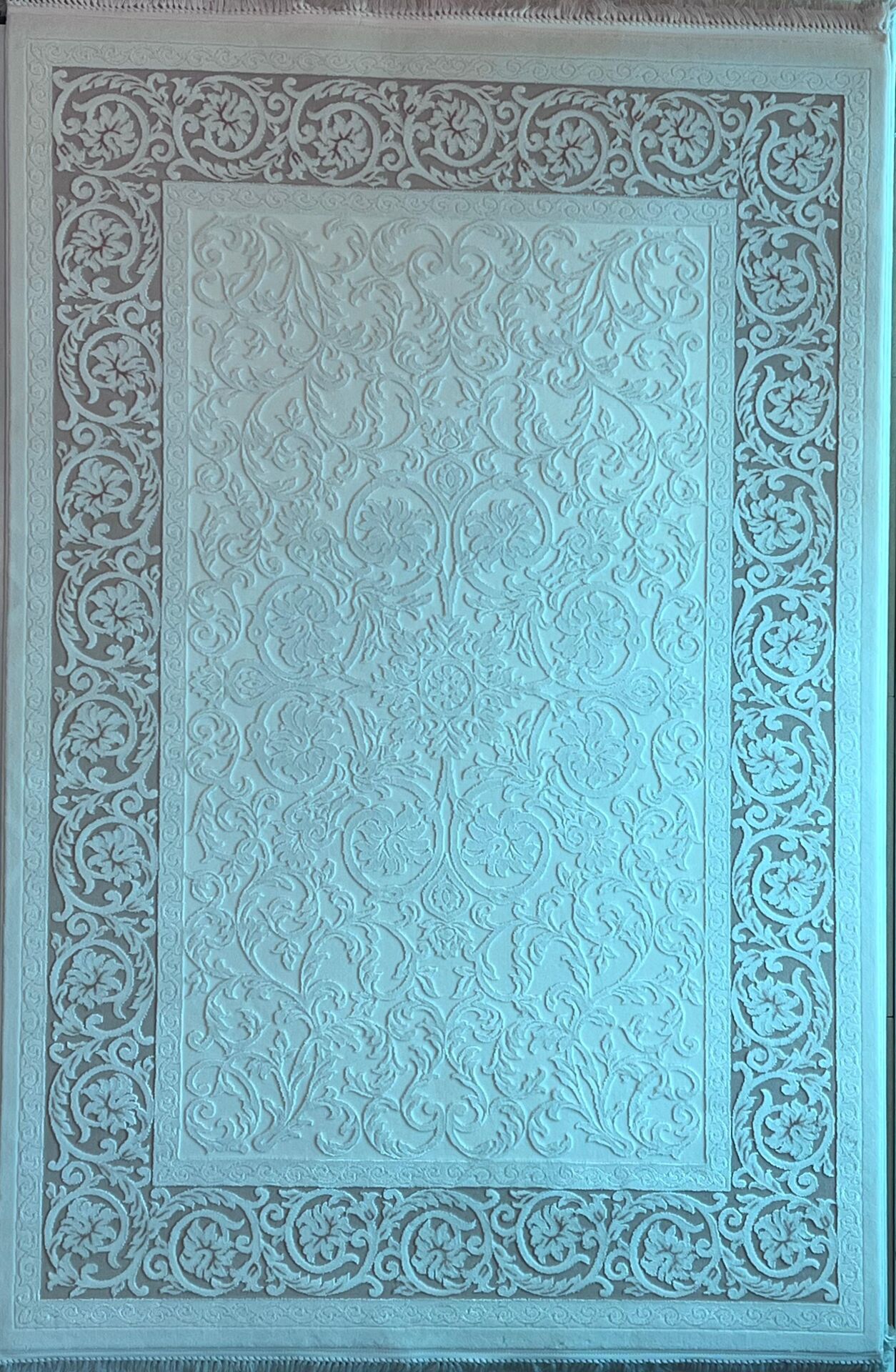 KARMEN HALI HÜNKAR 7902A PEMBE/BEYAZ